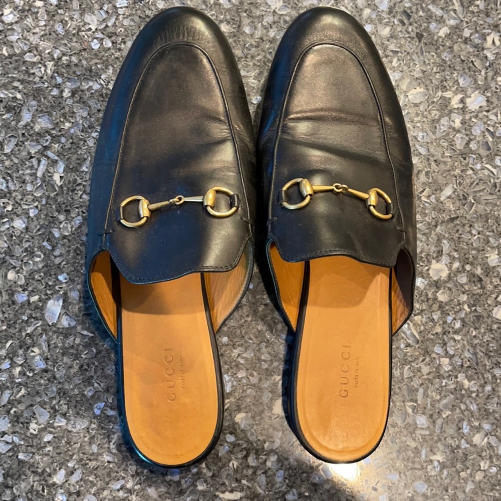 Gucci Black Princetown Slipper